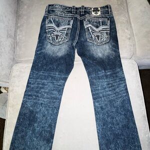 Rock Revival Blue Slim Straight Jeans